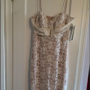 Beautiful beige T strap dress